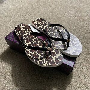Tory Burch Chelsea Leopard Flip Flops